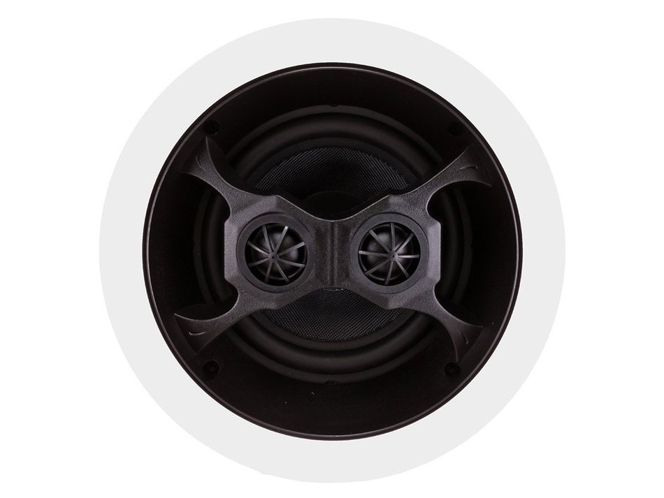 Monoprice 104619 Glass Composite 3-Way Dual Voice Coil In-Ceiling Speakers (Pair) N5