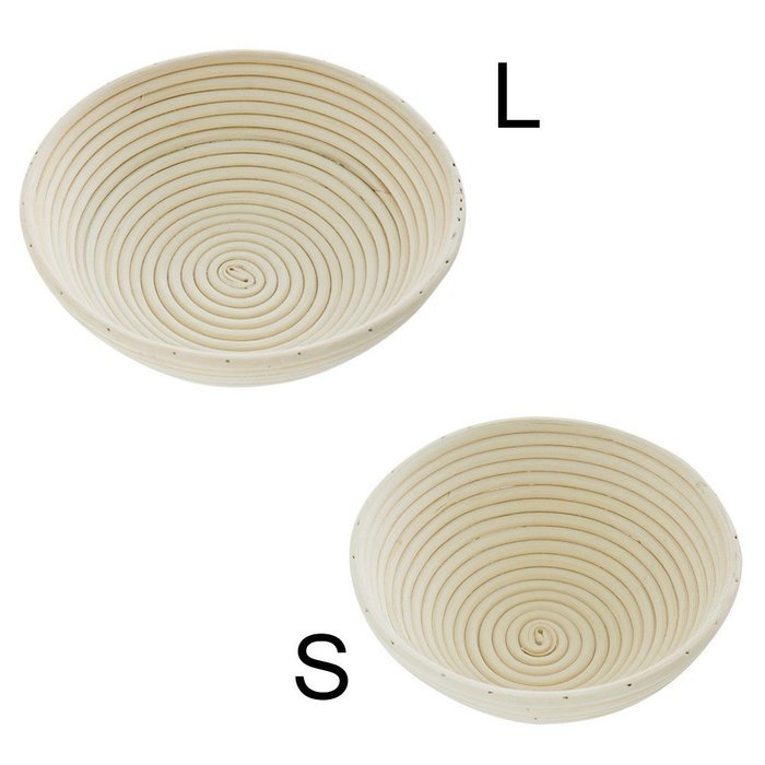 iEFiEL Sourdough Brotform Bread Dough Proofing Handmade Rising Rattan Banneton Basket (1, Medium Oblong (9.8*5.9... N10