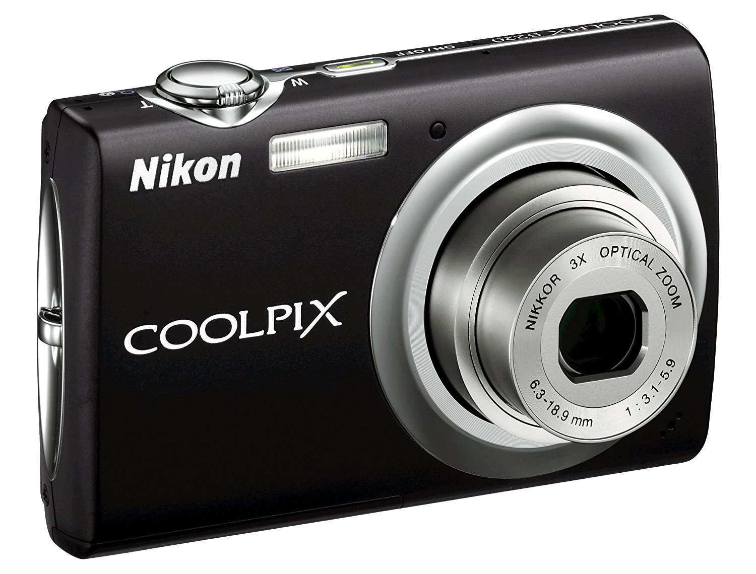 Nikon Coolpix S220 10MP Digital Camera with 3x Optical Zoom and 2.5