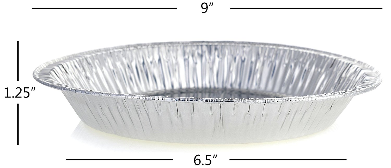 DOBI Pie Pans - Disposable Aluminum Foil Pie Plates, Standard Size - 9 ...