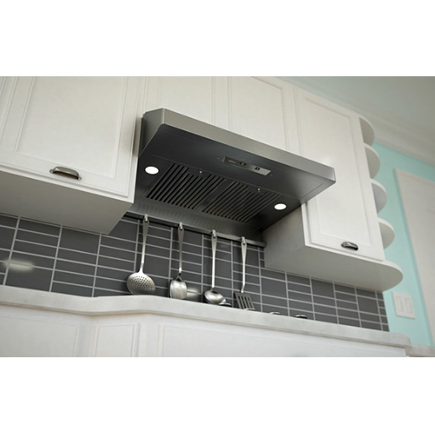 Zephyr 36w In. Gust Under Cabinet Range Hood, 400 Cfm N2 Free Image 