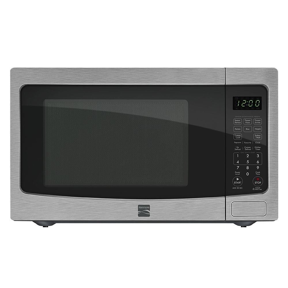 Kenmore 1.2 Cu. Ft. Countertop Microwave W/ EZ Clean Interior Stainless ...