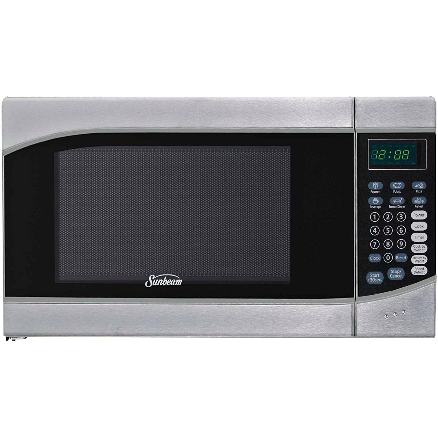 Sunbeam 0 9 Cu Ft Stainless Steel Digital Display Timer Countertop   5348432 