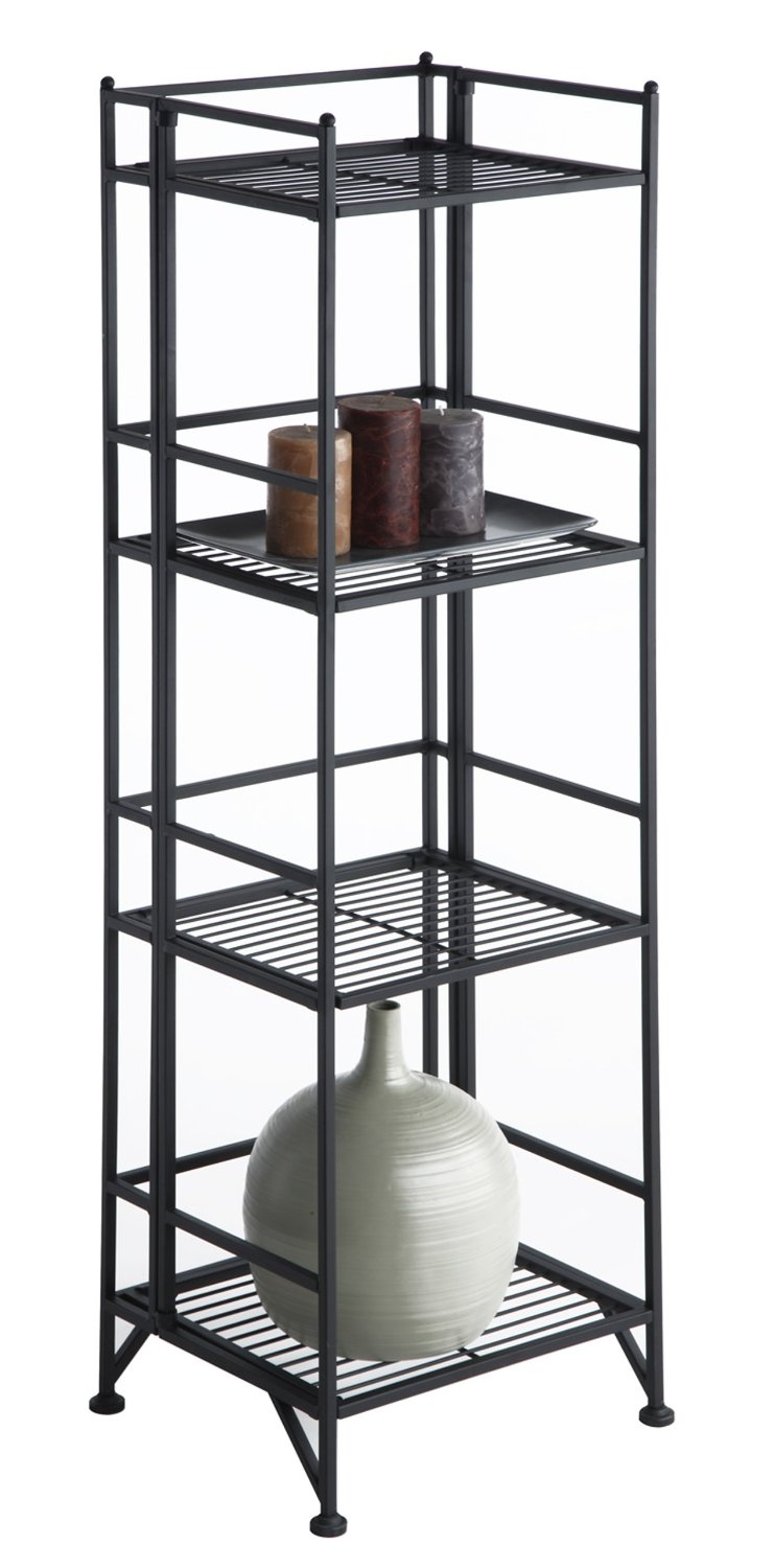 Convenience Concepts Designs-2-Go 3-Tier Folding Metal Corner Shelf ...