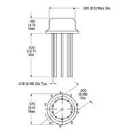 INTEGRATED CIRCUIT AF HIGH GAIN AUDIO PREAMP 10-LEAD METAL CAN VCC=7V
