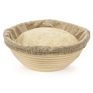 iEFiEL Sourdough Brotform Bread Dough Proofing Handmade Rising Rattan Banneton Basket (1, Medium Oblong (9.8*5.9... N12