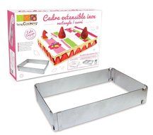 ScrapCooking Adjustable Rectangle Frame for Cake, Stainless Steel