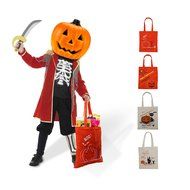 2016 Halloween Candy Bag for Kids Halloween Candy Basket for Halloween Party Trick or Treat Pumpkin Tote Bag Made... N21