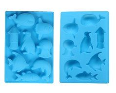 Wocuz Penguins Sea Creature Whale Fish Shape Ice Mold Bake Chocolate Tray N3