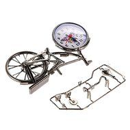 Digital Clock Desk Clock Retro Design Desk Bike Designers Clock Decoration White Steel Household Table Desk