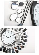 Modern Design Creative Peacock Wall Clocks Home Decoration Living Room Metalic Clocks Wall Muting Clock 20Inch