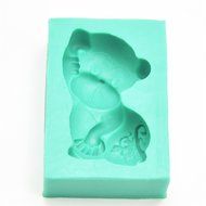 TANGCHU Soft Silicone Cake Mold Chinese Zodiac Monkey Shape 3.66*2.52*1.14inch Green N2