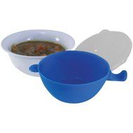 Deluxe Comfort Cool Touch Microwave Bowl, Blue