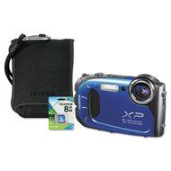 Fuji&reg; Finepix Xp60 Waterproof Digital Camera Bundle, 16Mp, 5X Optical/10X Digital Zoom