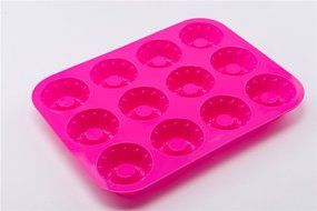 12 Cavity Flower Shape Silicone Cake Pudding Ice Mold Soft Soap Craft Resin Making Mould