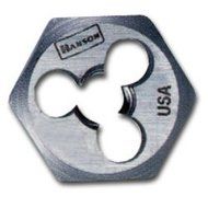 HAN6642 Hanson High Carbon Steel Hexagon 1 Across Flat Die 12mm-1.25 by Hanson