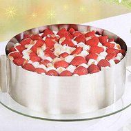 Edtoy Chic Stainless Steel Adjustable Mousse Ring Layered Cake Mould Birthday Cake