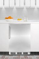 5.5 cu. ft. Commercial Built In All-Refrigerator in White w/SS Door &amp; Towel Bar Handle FF67BISSTB b