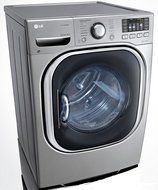 LG DLHX4072V 7.3 Cu. Ft. Graphite Steel Stackable With Steam Cycle Electric Dryer