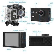 Y8-P 2.0 Inch WiFi 1080P Full HD 30M Waterproof H264 12Mp Video Action DV Sports Camera Black N8