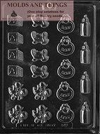 It's A Boy Lolly Chocolate Candy Mold, Baby Feet Decos Chocolate Candy Mold Baby onesie chcolate candy mold With...