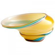 CYAN DESIGN 06113 Small Cali Bowl, Yellow