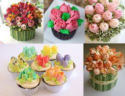 23 Piece Set Cake Decorating Tips Russian Decorating Tips Piping Pastry Tips Stainless Steel 23 piece Coupler,... N3