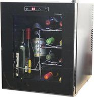 HOMEIMAGE Thermo Electric Wine Cooler 16 Bottles with Vertical Rack allows bottles to Sit Vertically - HI-16C N5