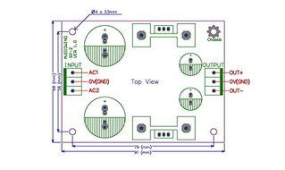 Electronics-Salon 1PCS Voltage Regulator PCB for LM317 LM337 or 78xx 79xx IC N5