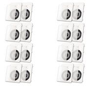 Acoustic Audio CS-IW820 In Wall 8&quot; Speakers 8 Pair Pack 2 Way Home Theater 4800 Watt CS-IW820-8PR