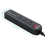 [New] Outtek 6-Outlet Fireproof Surge Protector 1625W/13A with 6 USB Ports (5V/2.4A*2 and 5V/1A*4) Charging Station... N15