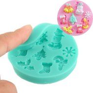 Soledi 3D Christmas Tree Bell Silicone Cake Suger Fondant Mold Bake Tool Xmas DIY