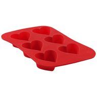 Betty Crocker Red Silicone Heart Shaped Muffin Pan