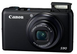 Canon PowerShot S90 10MP Digital Camera with 3.8x Wide Angle Optical Image Stabilized Zoom and 3-Inch LCD (OLD...