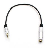 LEMENG 12 inchs Golden Plated Metal Stereo 3.5mm Male to 6.35mm Female Cable, 1/8 Male to 1/4 Female Stereo Jack...