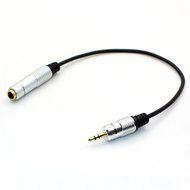 LEMENG 12 inchs Golden Plated Metal Stereo 3.5mm Male to 6.35mm Female Cable, 1/8 Male to 1/4 Female Stereo Jack... N2