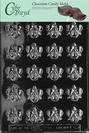 Cybrtrayd Fruits and Vegetables Chocolate Candy Mold, Bite Size Orchid