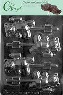 Cybrtrayd B053 Baby Bear With Bottle Chocolate Candy Mold with Exclusive Cybrtrayd Copyrighted Chocolate Molding...