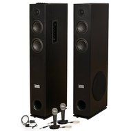 Acoustic Audio TSi300 Bluetooth Powered Floorstanding Tower Multimedia Speakers with Optical Input and Mics TSi300DM2 N3