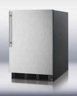 Summit AL752BBISSHV 24&quot; 5.5 Cu. Ft. Capacity ADA Compliant Compact Refrigerator with Automatic Defrost Adjustable...