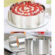 iHappy Adjustable Setting Ring Stainless Steel Cake Mousse Mould Cake Bakeware Wedding Birthday