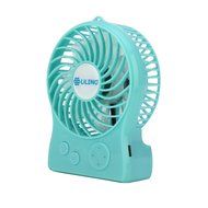 iKKEGOL Mini Portable Wireless Rechargeable Super Strong Wind Fluorescence Cooling Desk Fan - 3 Mode Wind Speed... N27