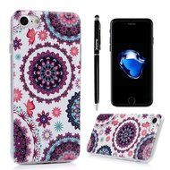 iPhone 7 Case (4.7 inch) Cute Digital Print Colorful Hard PC Back Shell Bumper Ultra Thin Slim Fit Clear Full... N21