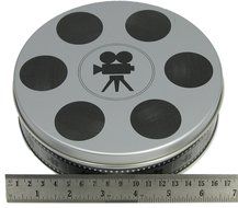 3-piece set of Mini Film Reel Tins (6 11/16" Diameter) N2