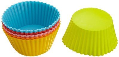 Casabella Standard Silicone 3" Muffin / Cupcake Baking Cups (4 Pack (24 Cups Total))
