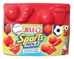 Jell-O Jigglers Sports Mold with Soccer Football Basketball Baseball