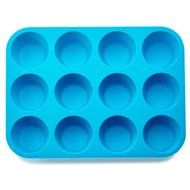 Non-Stick Muffin/Cupcake Pan Color: Blue, Size: 1&quot; H x 9&quot; W x 7&quot;D