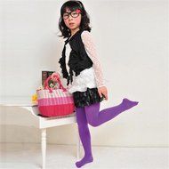 Banggood Kids Girl Stockings Velvet Dance Candy Color Pantyhose Cute N2