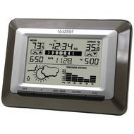1 - Wireless Sun/Moon Forecast Station, 24 forecast icons based on temp &amp; air pressure readings, Barometric pressure...