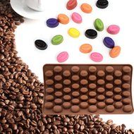 BleuMoo Coffee Bean Silicone Mould Cake Chocolate Jelly Candy Soap Baking Mold N4